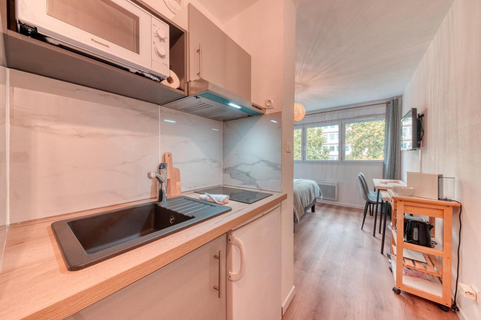Appartement Guestready - Superbe Studio Part Dieu à Lyon Extérieur photo